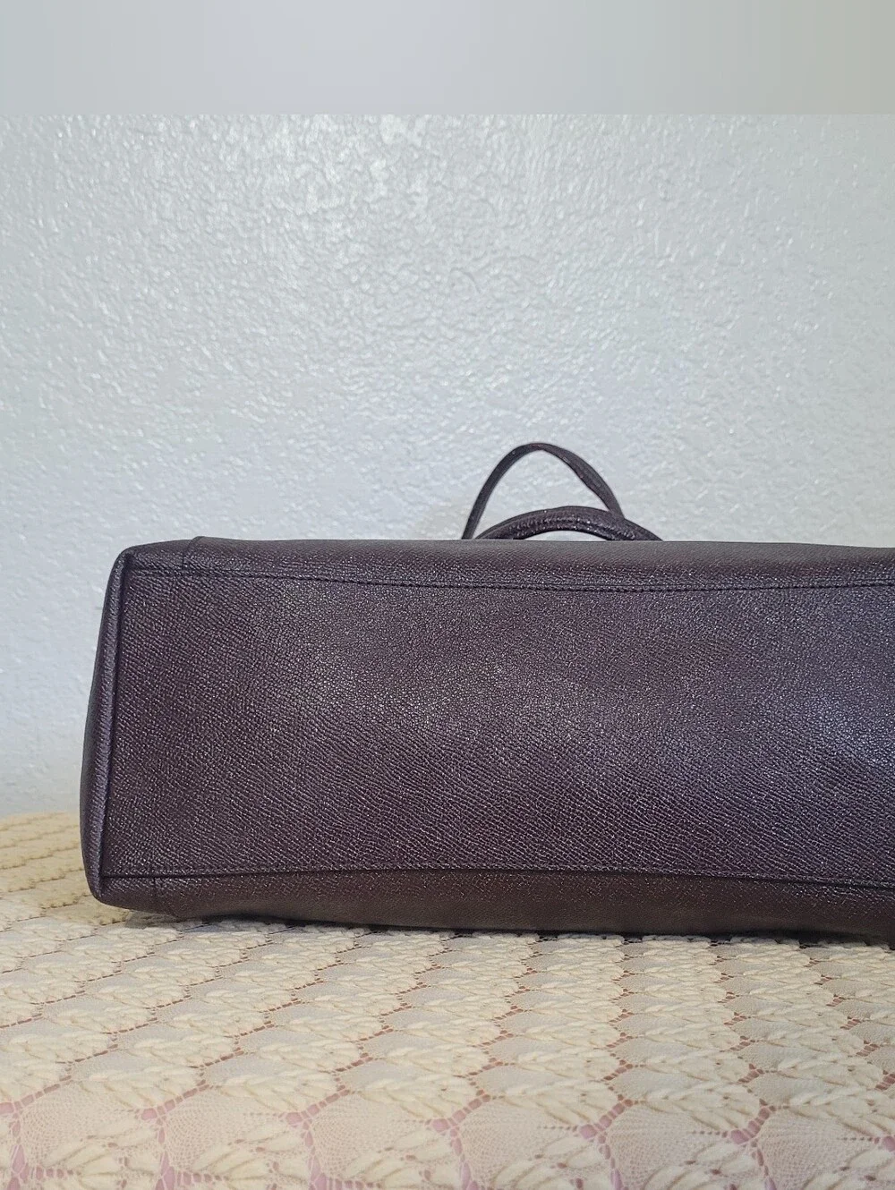 Coach Ava Tote In Crossgrain Leather Tote In Oxblood Burgandy Color #F11900